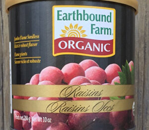 Raisins Jumbo Flame Seedless, Organic