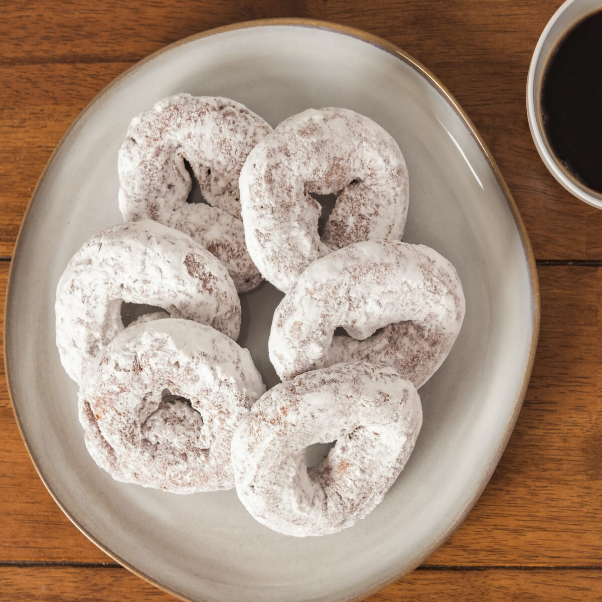 12 Powdered Apple Cider Donuts