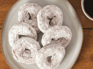 12 Powdered Apple Cider Donuts