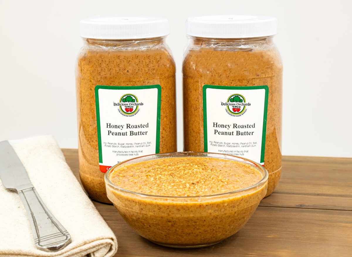 Honey Roasted Peanut Butter (2lbs) – Delicious Orchards