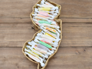 Salt Water Taffy with New Jersey Tray