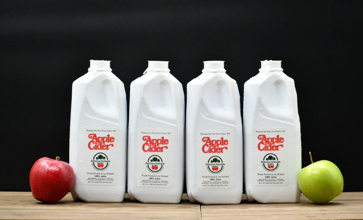 Fresh Pressed Apple Cider(Four Half Gallons)