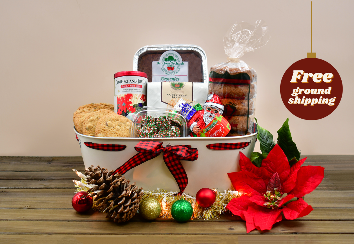 Season's Greetings Bakery Basket (Plain Donuts)