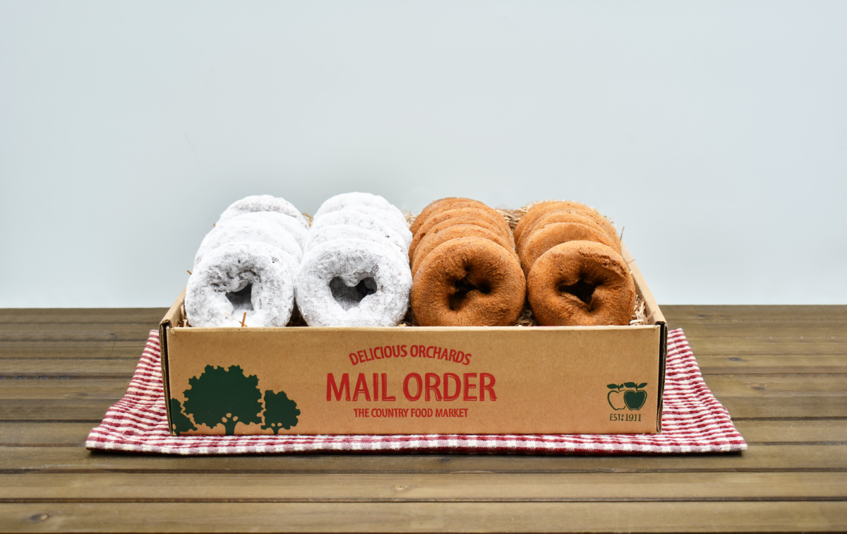 12 Plain & 12 Powdered Apple Cider Donuts