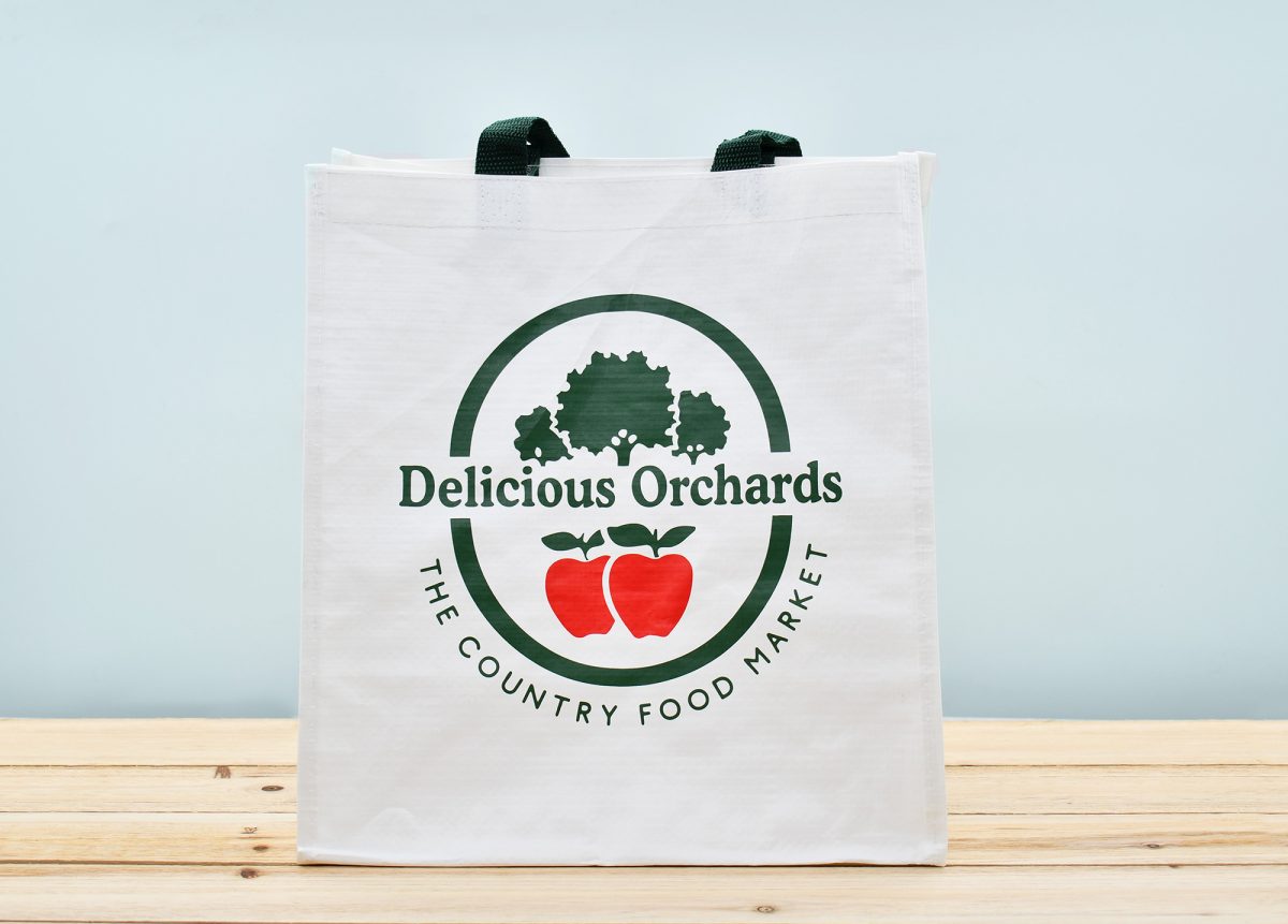 White Vintage Characters Reusable Tote Bag - Image 2