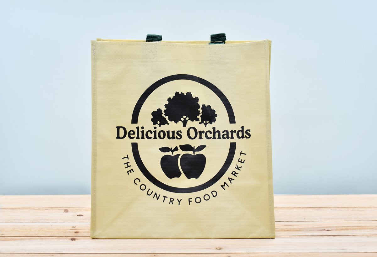 Tan Vintage Storefront Reusable Tote Bag - Image 2