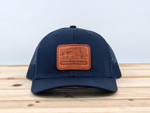 D.O. Navy Leather Patch Hat