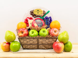 The Orchard Ensemble Basket (Chocolate Fruit)