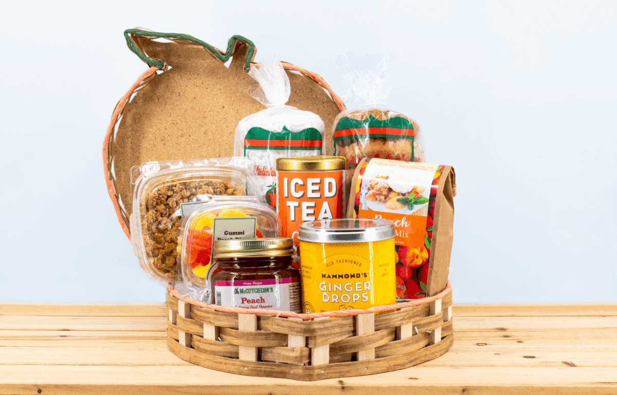 Summer Peach Gift Basket