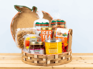 Summer Peach Gift Basket